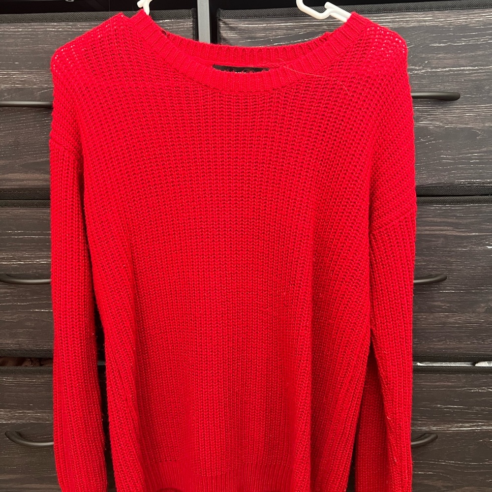 XXI Red Crew Neck Sweater